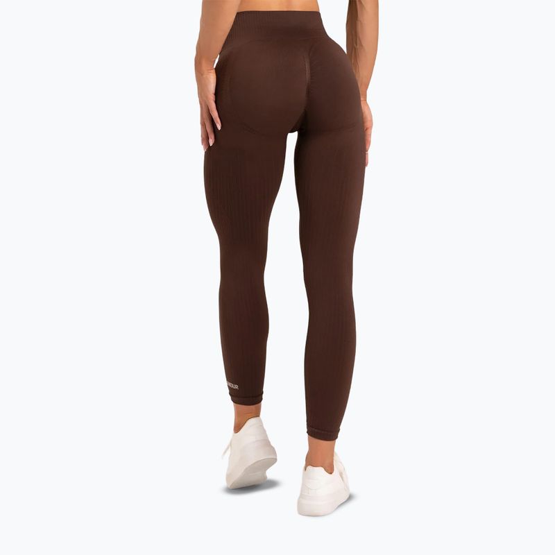 Дамски клинове Gym Glamour push up кафяв 370 3