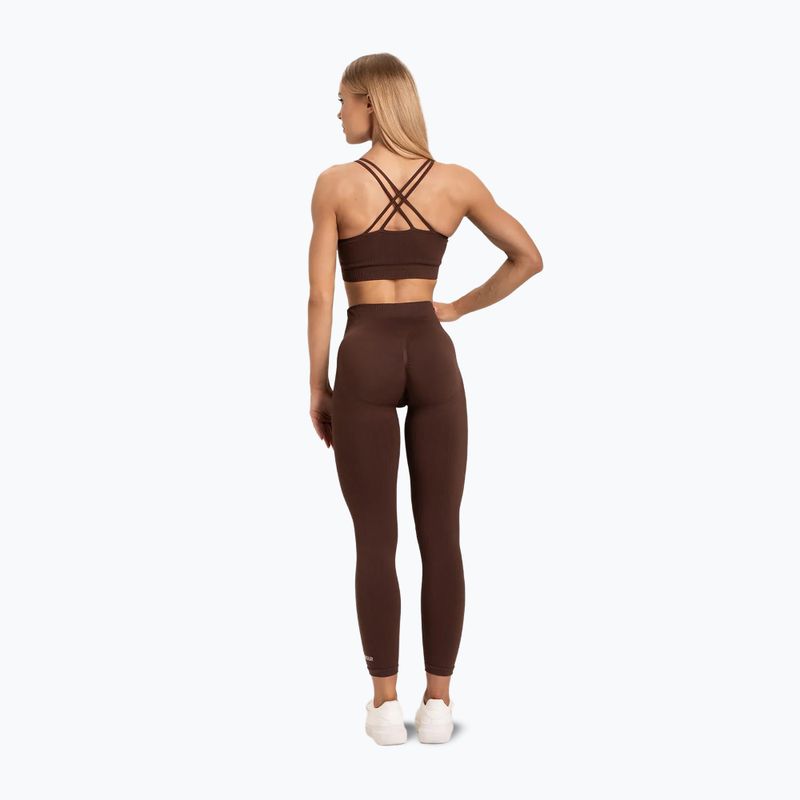 Дамски клинове Gym Glamour push up кафяв 370 4