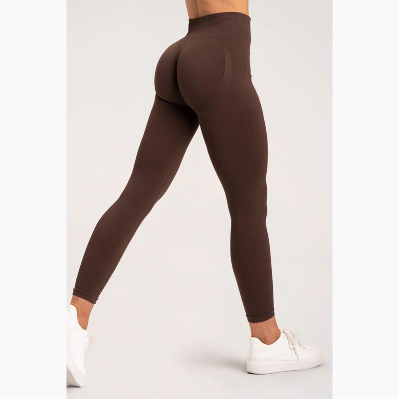 Дамски клинове Gym Glamour push up кафяв 370 6