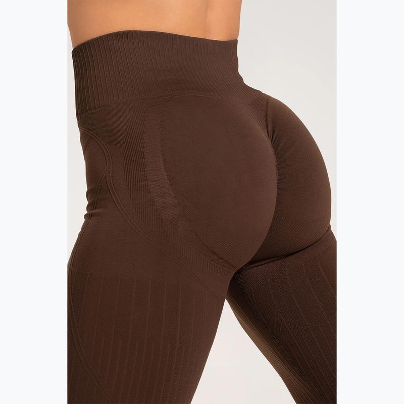 Дамски клинове Gym Glamour push up кафяв 370 8