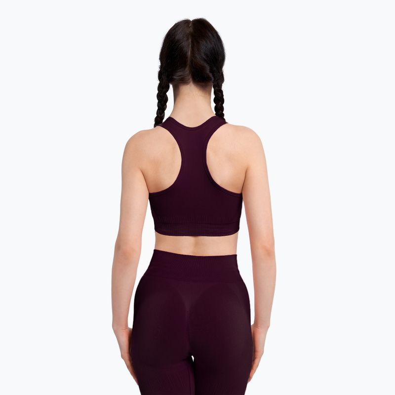 Спортен сутиен Gym Glamour push up бордо 322 4