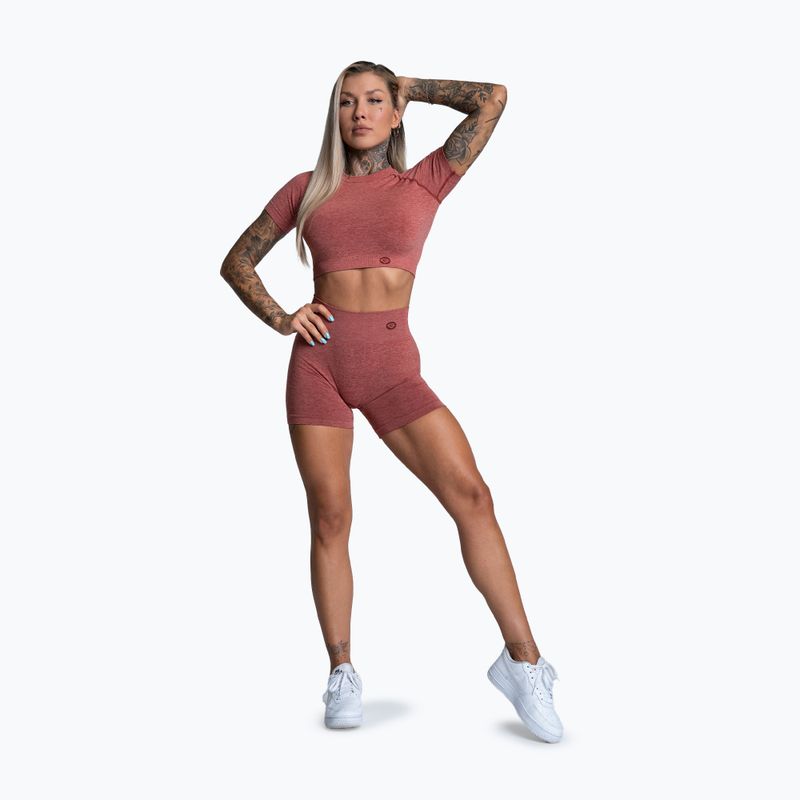Дамска тренировъчна тениска Gym Glamour Seamless Rashguard cherry 2