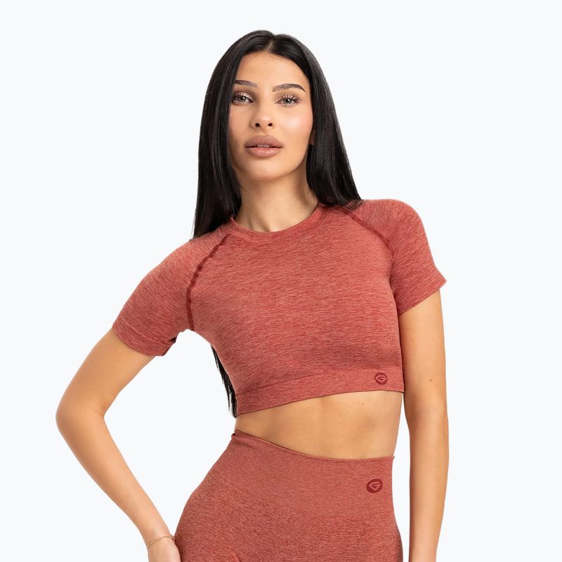Дамска тренировъчна тениска Gym Glamour Seamless Rashguard cherry