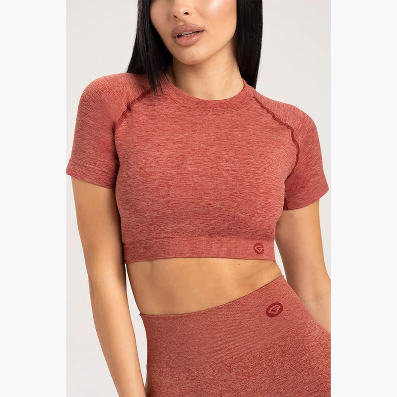 Дамска тренировъчна тениска Gym Glamour Seamless Rashguard cherry 3