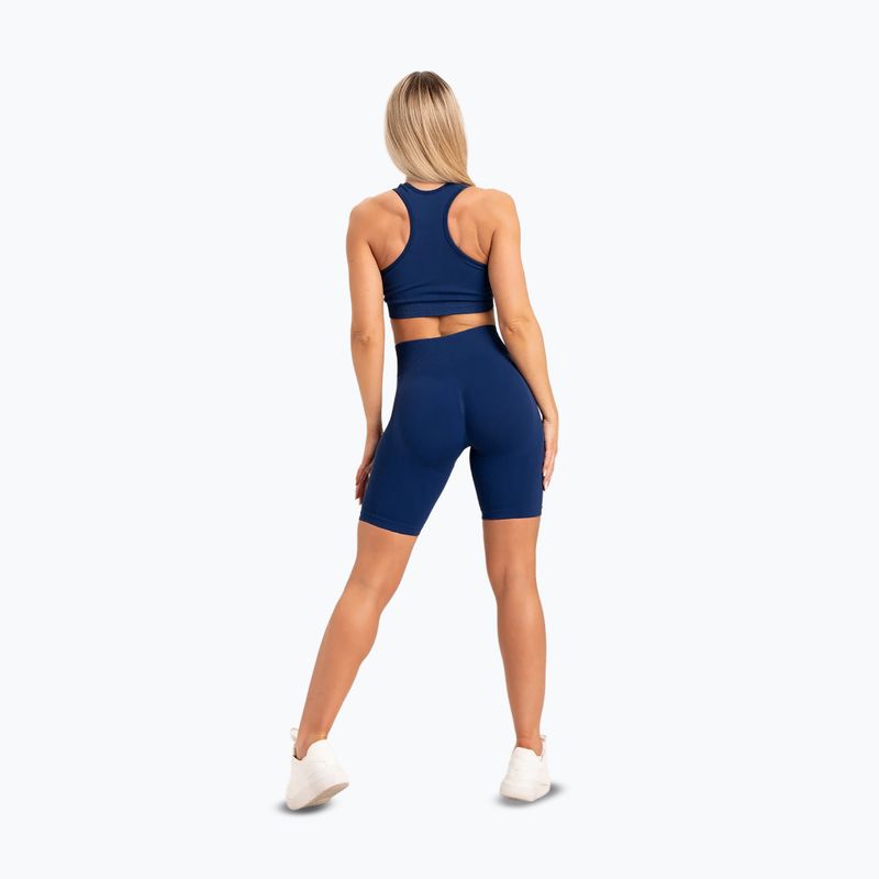 Дамски шорти за тренировка Gym Glamour Bikers push up blue 317 14