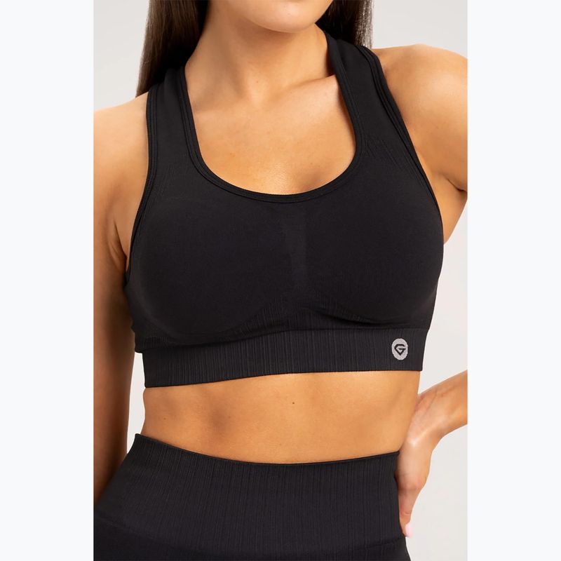 Дамски тренировъчен сутиен Gym Glamour push up черен 319 3