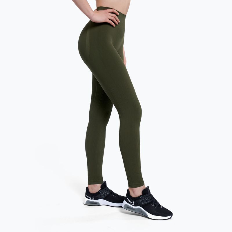 Дамски клинове за тренировка Gym Glamour Push Up Khaki 399 3