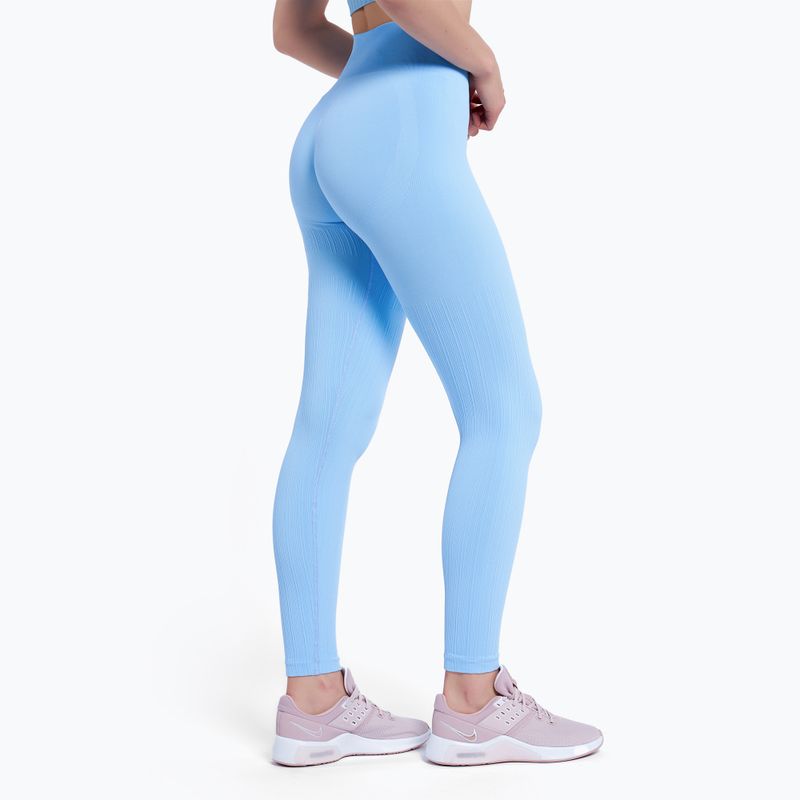 Дамски тренировъчни гамаши Gym Glamour Push Up Baby Blue 405 3