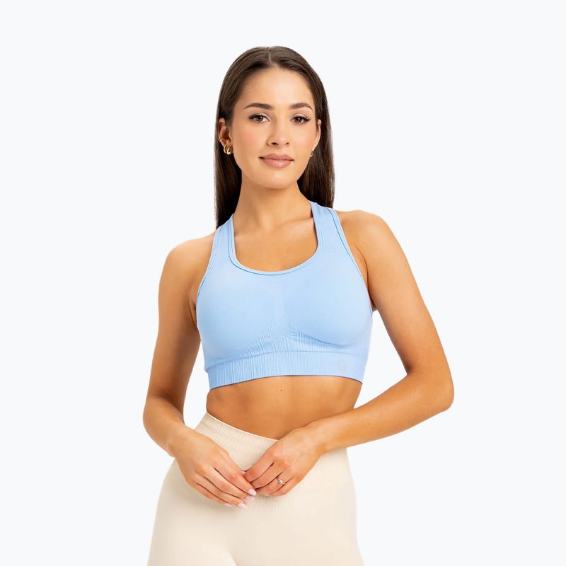 Спортен сутиен Gym Glamour push up син 406 3