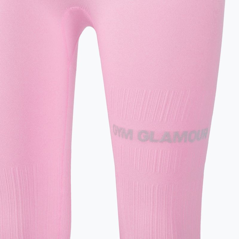 Дамски гамаши за тренировка Gym Glamour Push Up Candy Pink 408 8