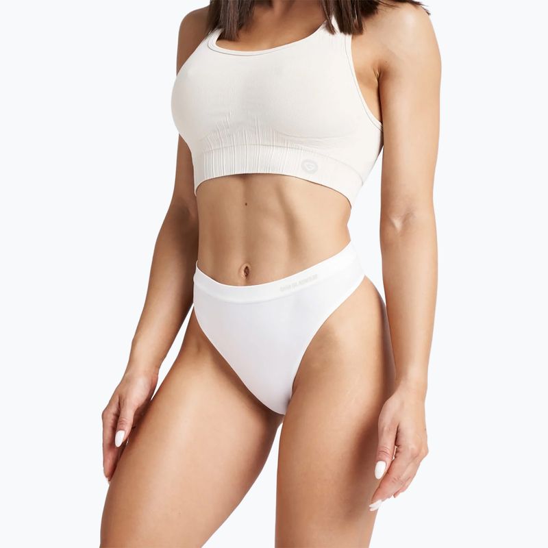 Гимнастически стрингове Glamour White 414 4