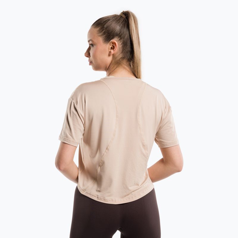 Дамска тренировъчна тениска Gym Glamour Sport Beige 427 3