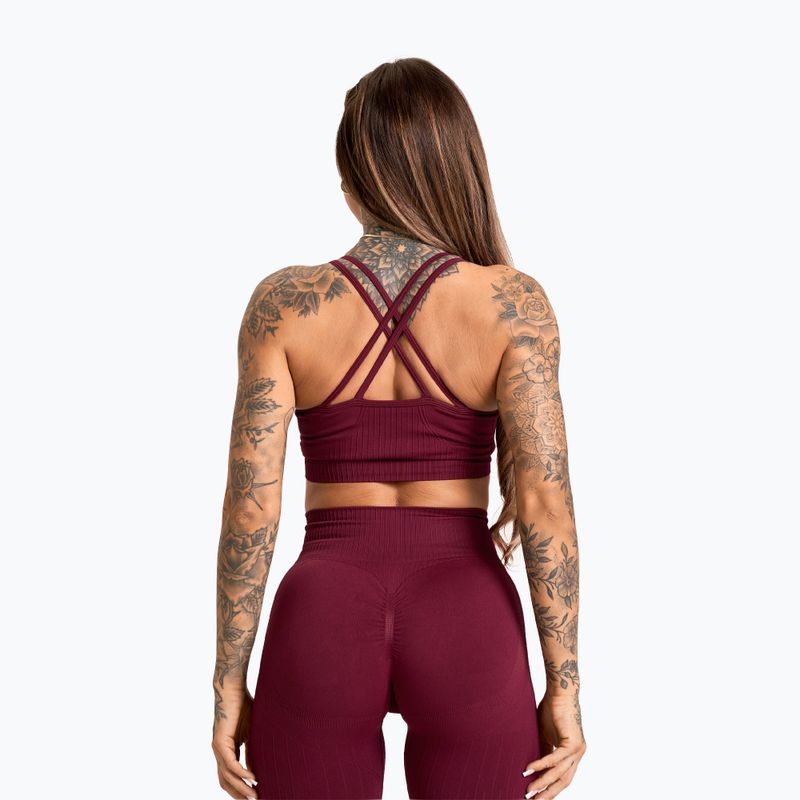 Дамски тренировъчен клин Gym Glamour Push Up 2.0 merlot 6