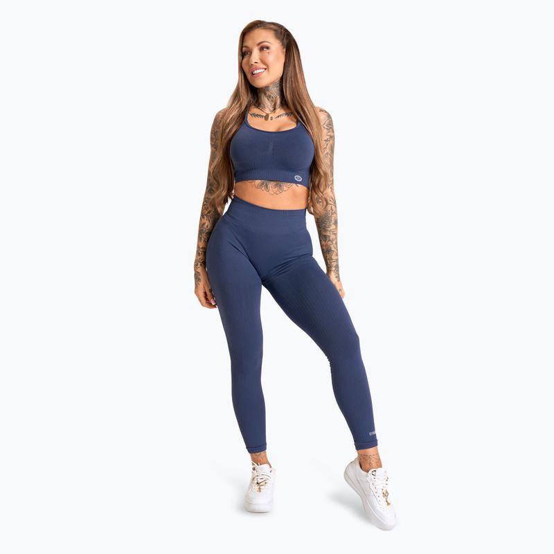 Дамски клинове за тренировка Gym Glamour Push Up 2.0 denim 2