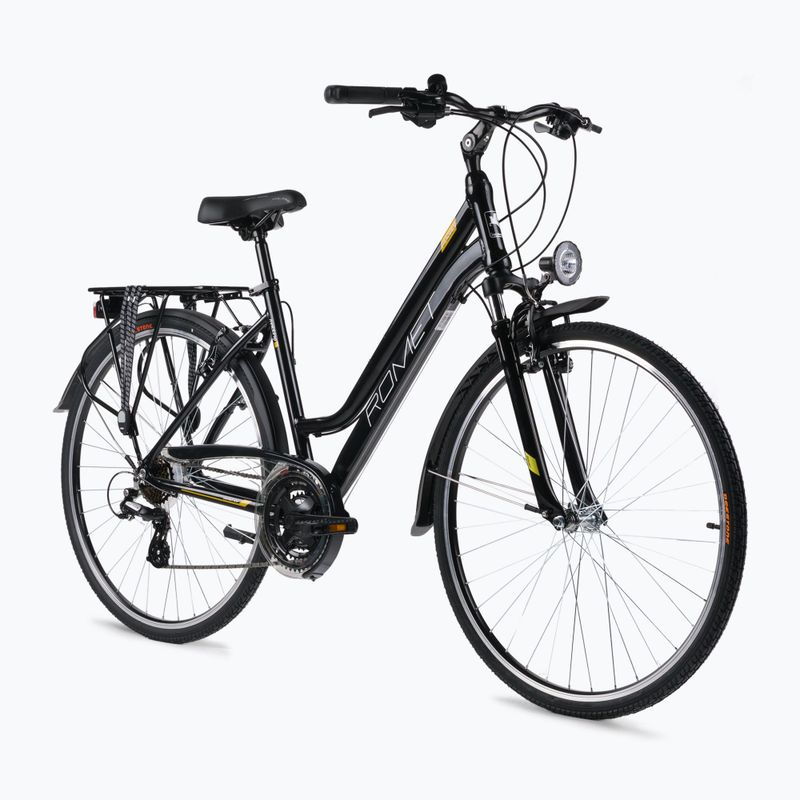 Дамски велосипед за трекинг Romet Gazela black-yellow R23A-TRE-28-19-2869A 2