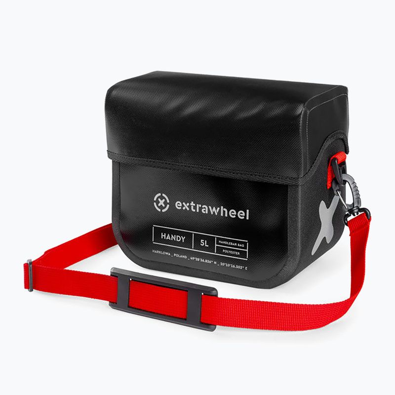 Extrawheel Handy 5L чанта за кормило на велосипед черна E0156 4