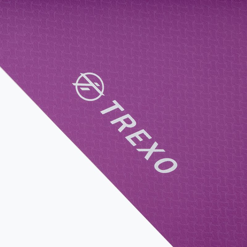 Килимче за йога TREXO TPE 2 6 мм розово 3