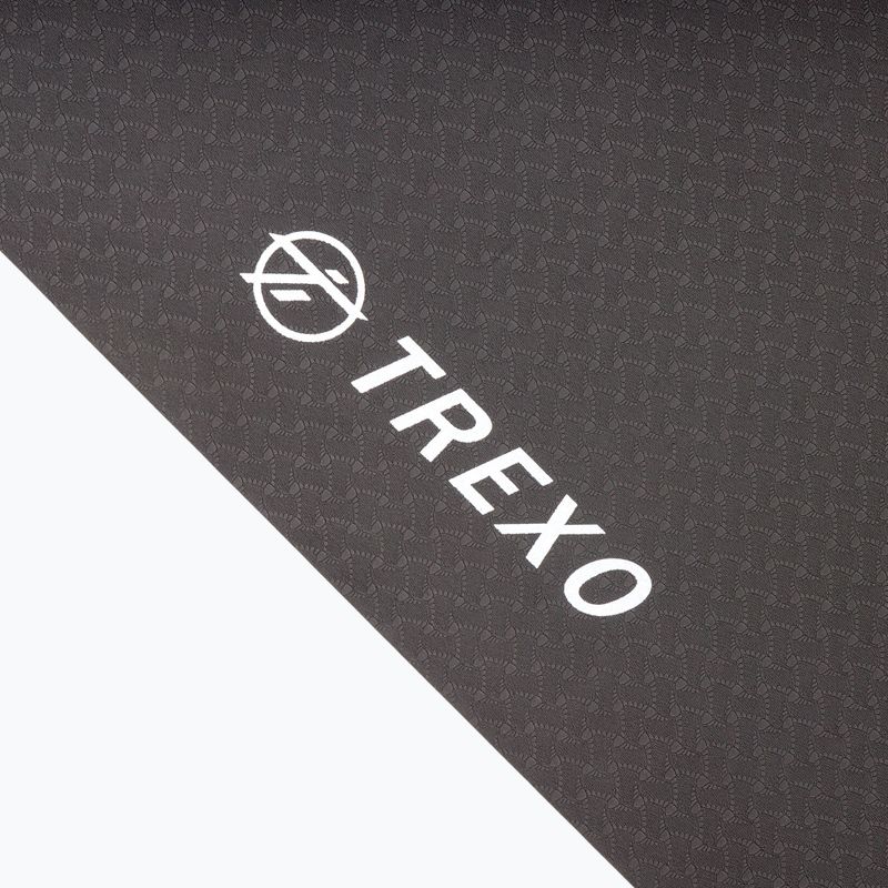 Килимче за йога Trexo TPE 6 мм черно YM-130 3