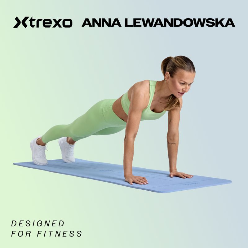 Подложка за йога XTREXO TPE корк 6 мм черна 2