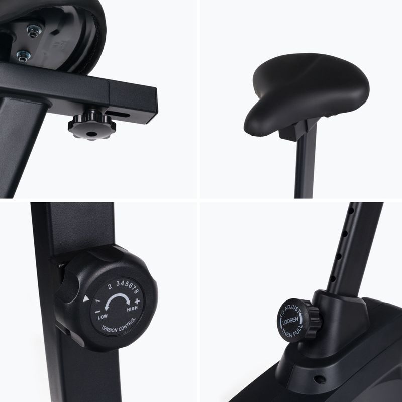 Стационарен велосипед TREXO Hex 02 черен 11