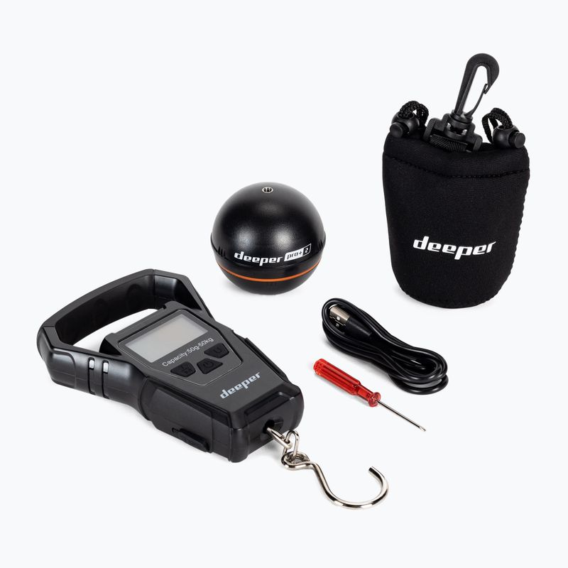 Риболовен сонар Deeper Smart Sonar Pro+ 2 със скала черен DP5H10S10+Weight