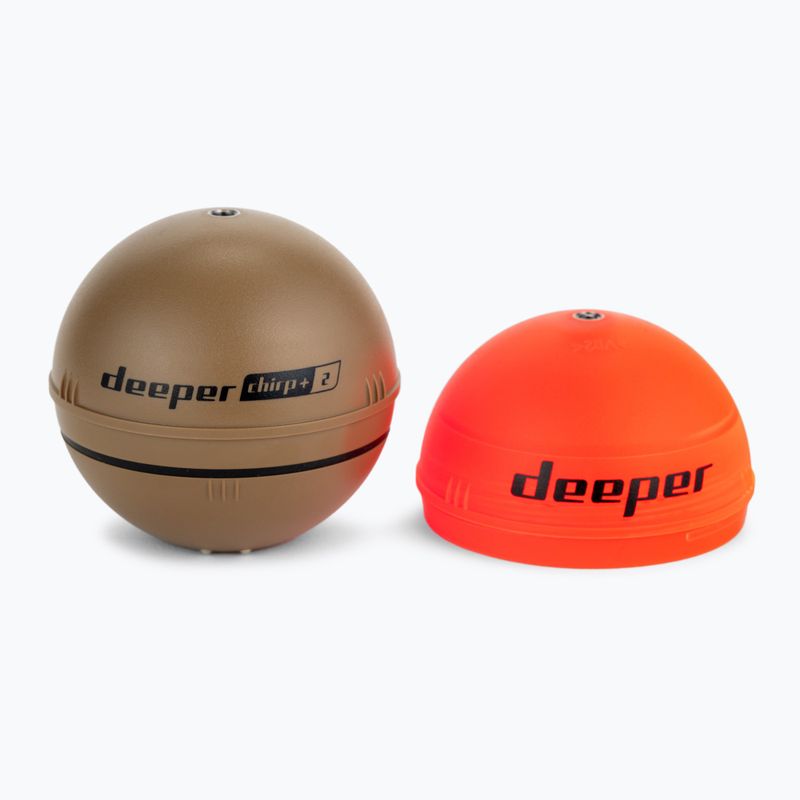 Deeper Smart Sonar Chirp+ 2.0 риболовен сонар с везна кафяв DP4H10S10+Weight 2
