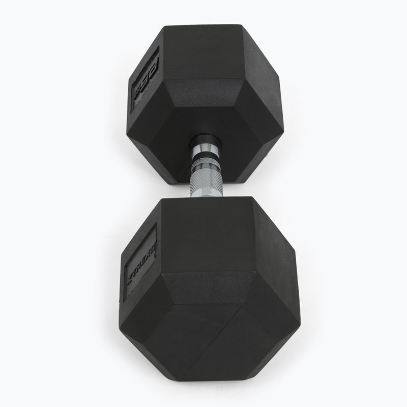 XTREXO Hex 25 кг гумирани дъмбели 6