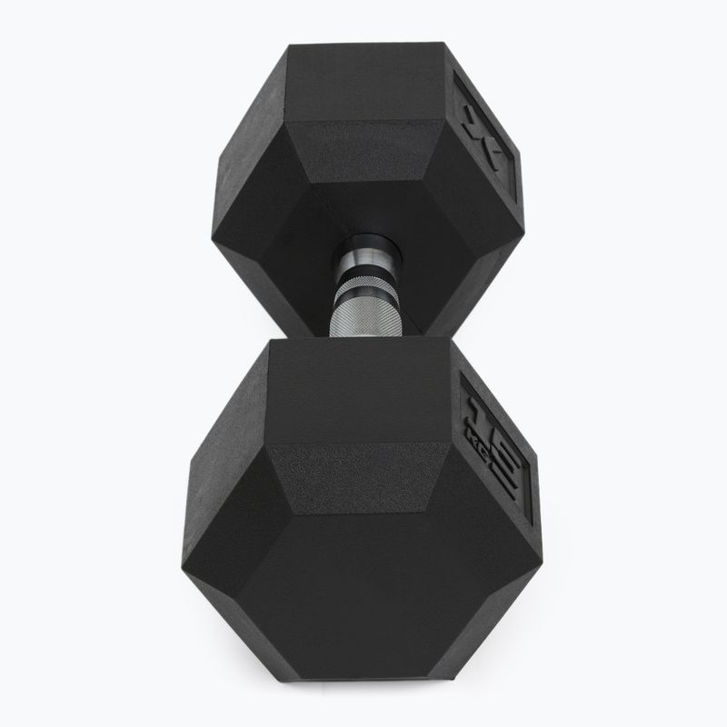 Гумиран дъмбел XTREXO Hex HXD150 15 kg 6