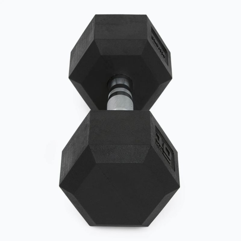 Гумиран дъмбел XTREXO Hex HXD100 10 kg 3