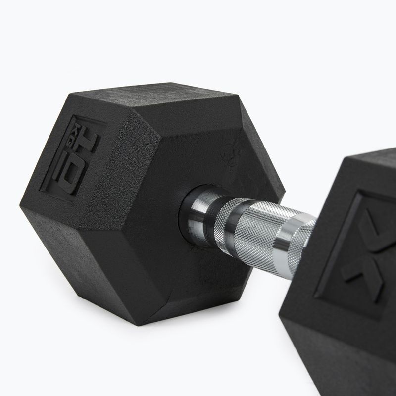 Гумиран дъмбел XTREXO Hex HXD100 10 kg 8