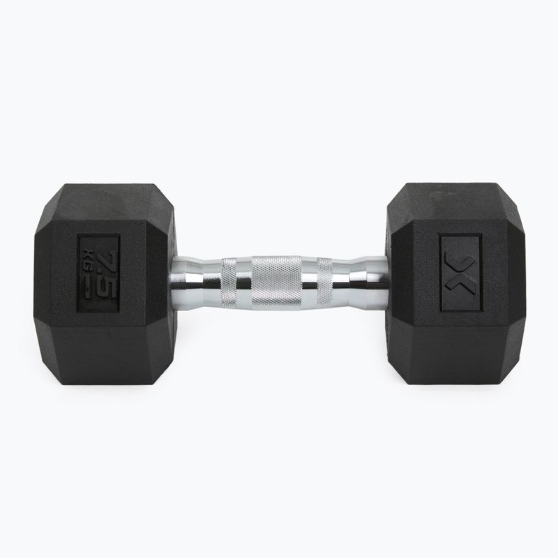 Гумиран дъмбел XTREXO Hex HXD75 7.5 kg 7