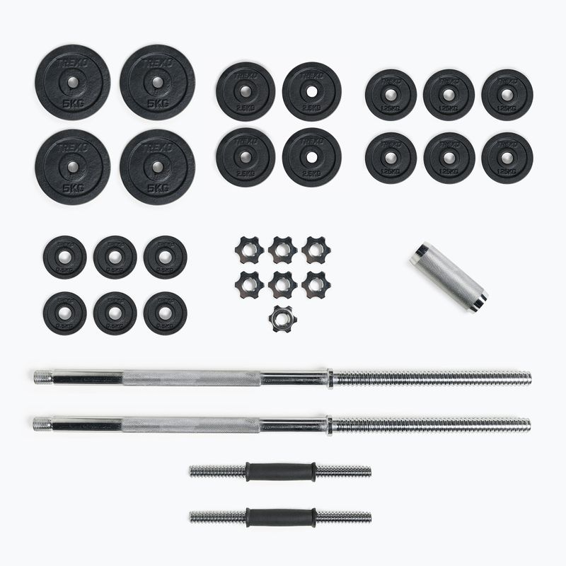 XTREXO DK50 50kg комплект дъмбели с щанга 3