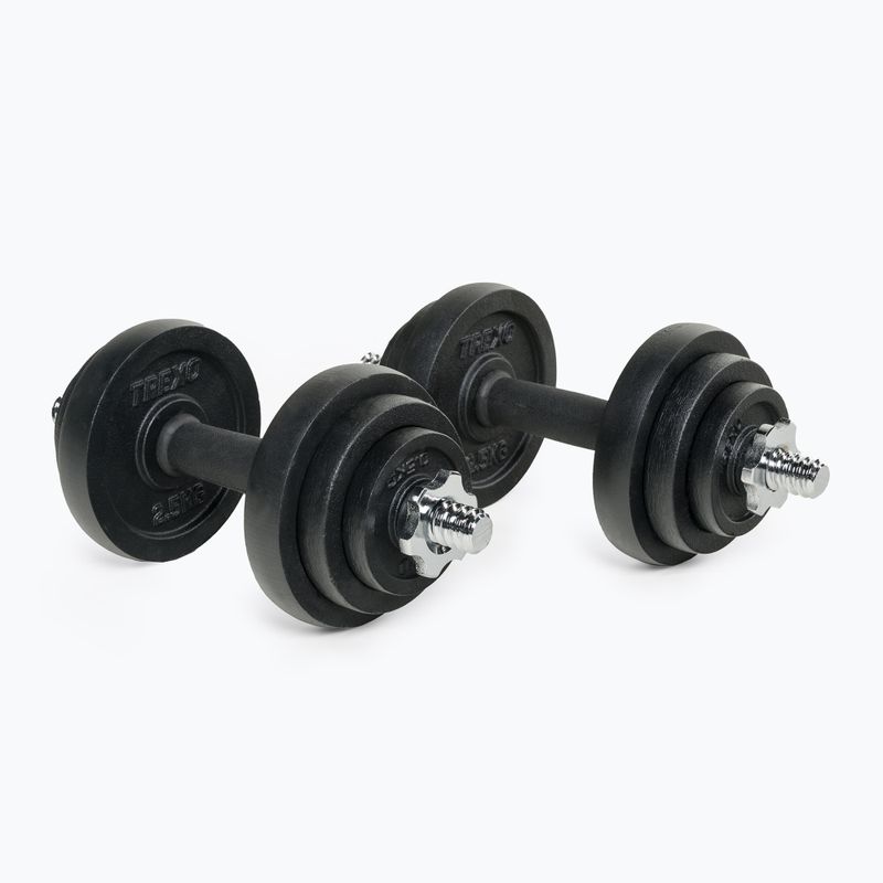 XTREXO DK50 50kg комплект дъмбели с щанга 4