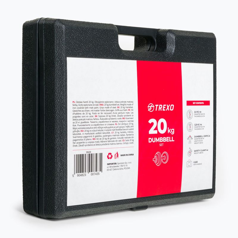 XTREXO DK20 20 кг комплект дъмбели 15