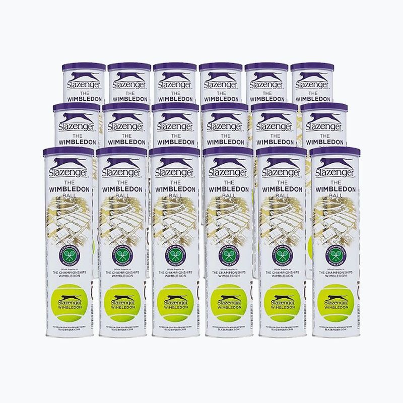 Slazenger Wimbledon 72 тенис топки жълти 340940