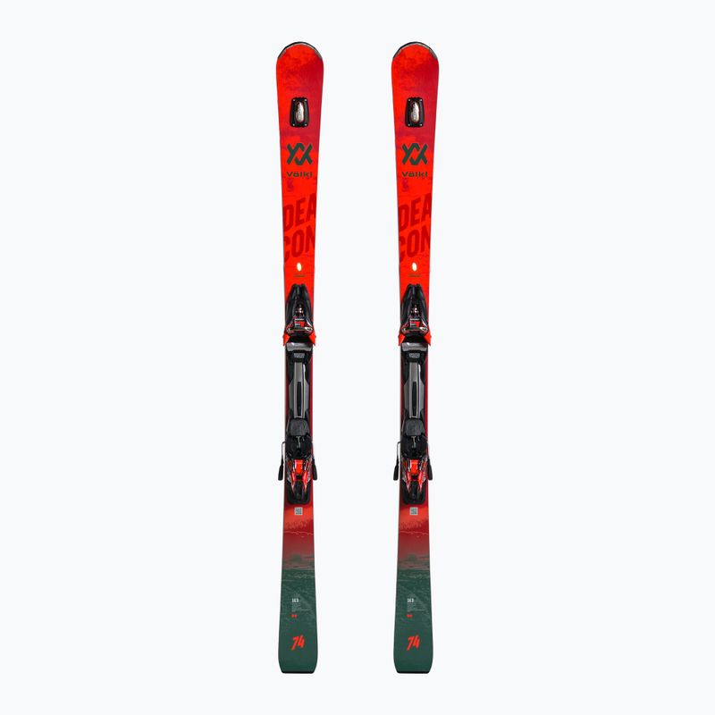 Völkl Deacon 74+RMotion2 16 GW ски за спускане червено/сиво 121151/6977R1.VR