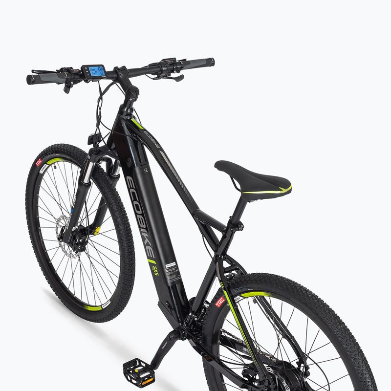 EcoBike SX5 36V 17.5Ah 630Wh LG черен електрически велосипед 4