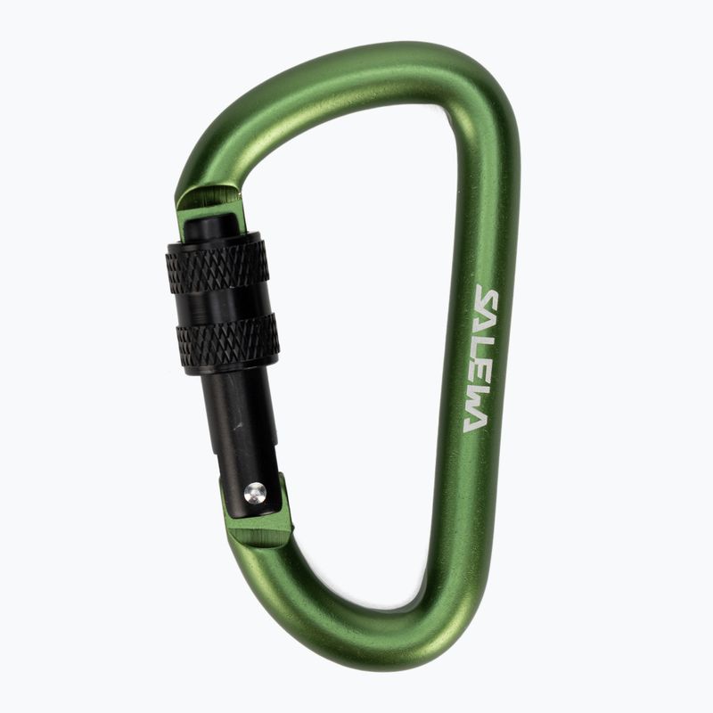 Salewa D-Shape карбинер с винт зелен 00-0000034102