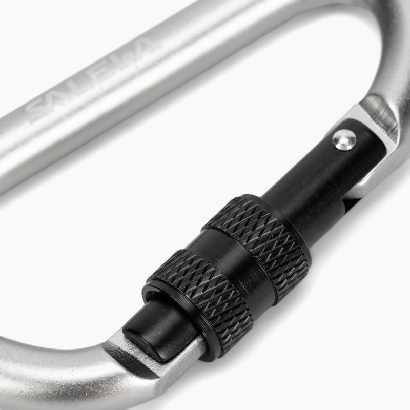Salewa D-Shape карбинер с винт сив 00-0000034102 3