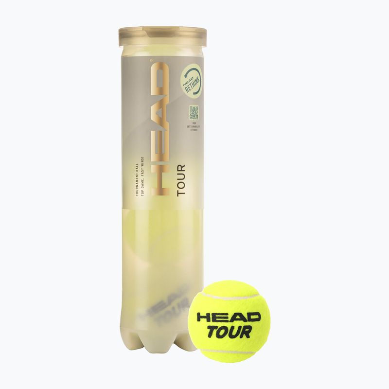 HEAD Tour топки за тенис 4 бр.