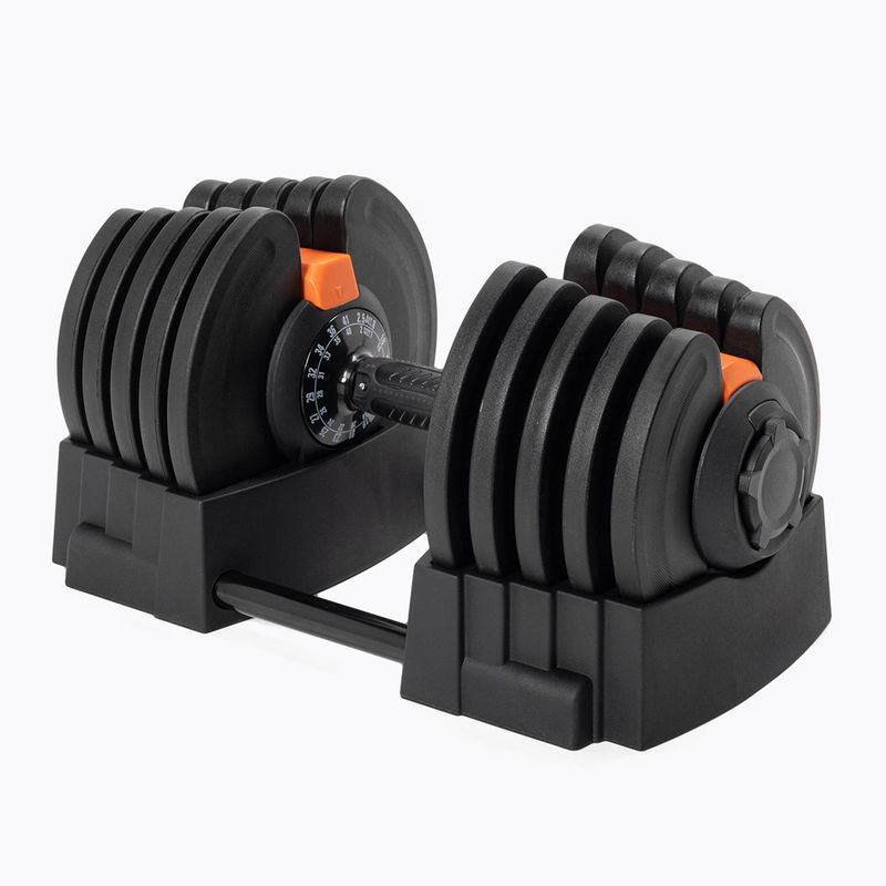 Дъмбел/щанга 2в1 TREXO TRX-ABD40 1-40 кг black/orange 2