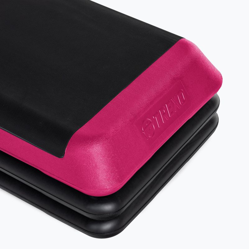 XTREXO Аеробен степер AS01 черен/розов 9