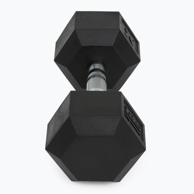 Гумиран дъмбел XTREXO Hex 12,5 кг 6