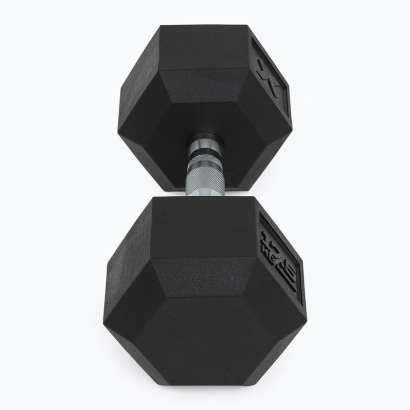 Гумиран дъмбел XTREXO Hex 17,5 кг 6