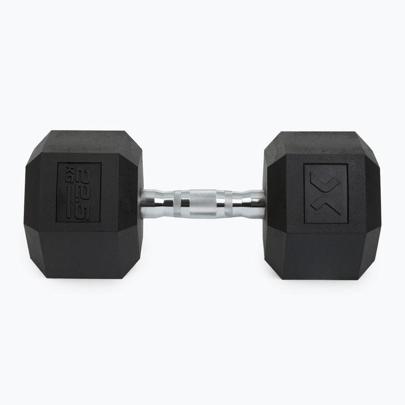 Гумиран дъмбел XTREXO Hex 22,5 кг 7