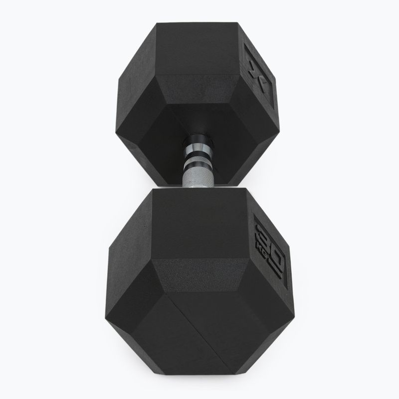 Гумиран дъмбел XTREXO Hex 30 кг 6