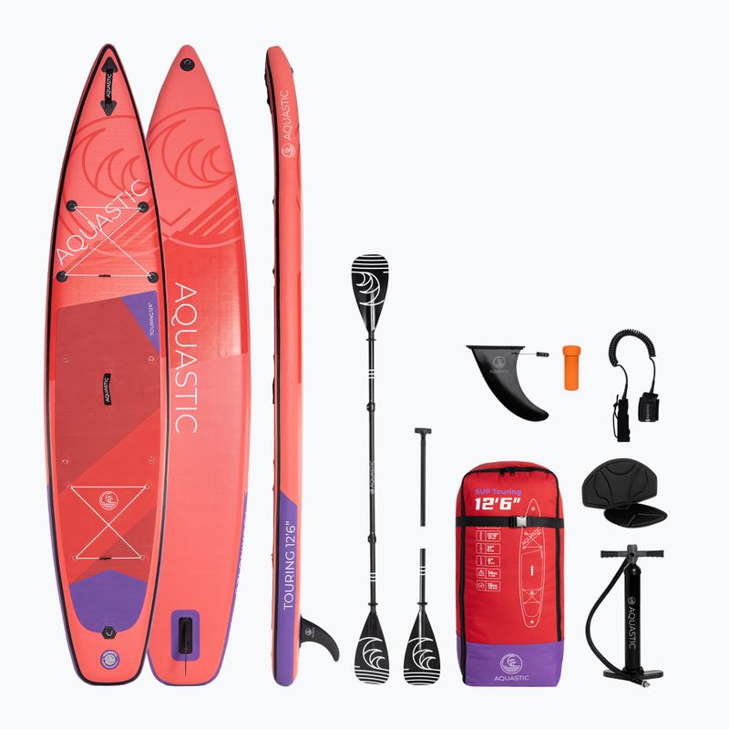 SUP дъска AQUASTIC Touring 12'6" 2024 red