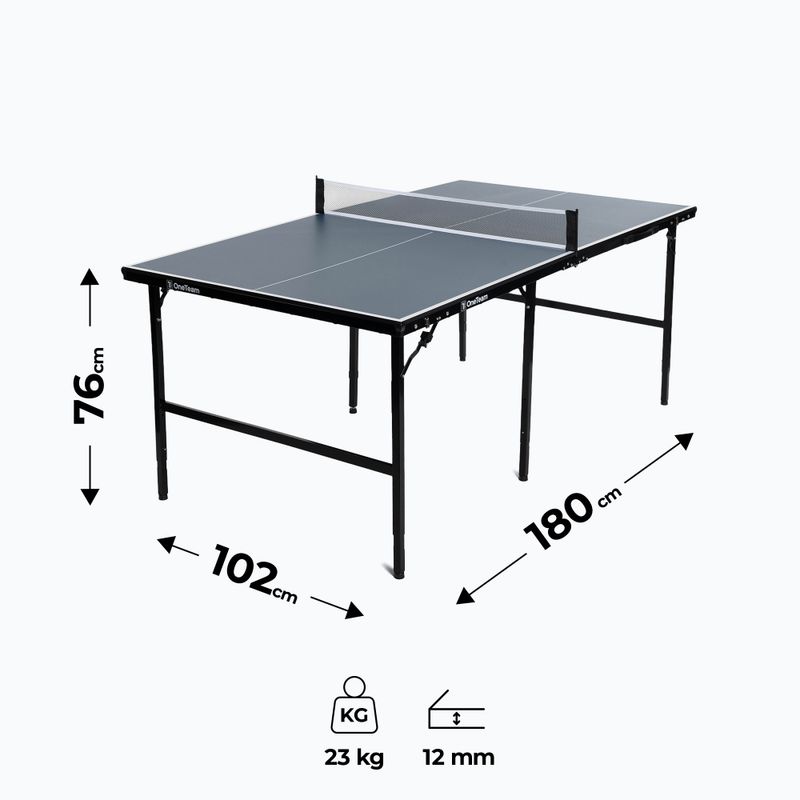 Детска маса за тенис на маса OneTeam OT-MTI-02 blue 2