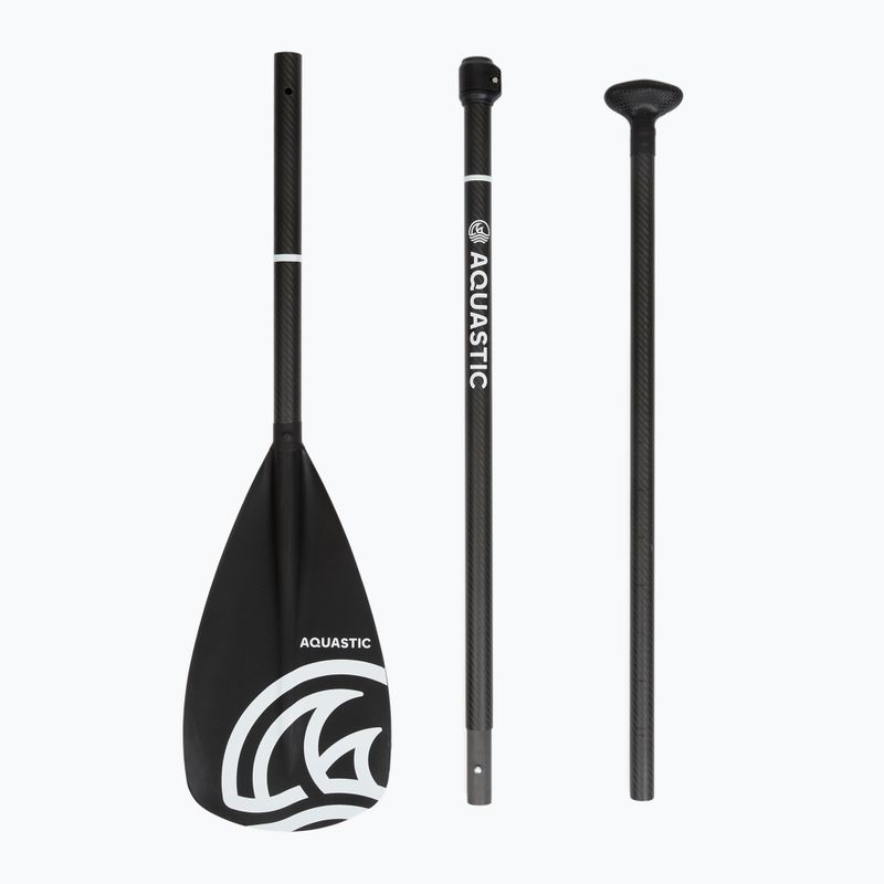 SUP гребло от 3 части AQUASTIC SUP Fibre + Carbon black 4