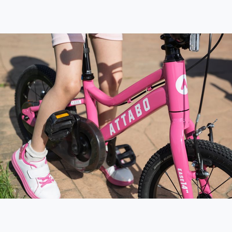 Детски велосипед ATTABO EASE 14" розов 10